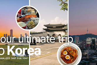 plan a custom travel itinerary for your trip to korea and japan