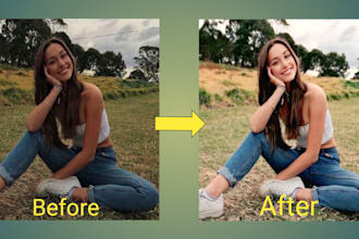 do photoshop retouching,  fix blurry photos, editing  portraits and headshots