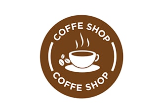 design coffee shop logo  with original concept