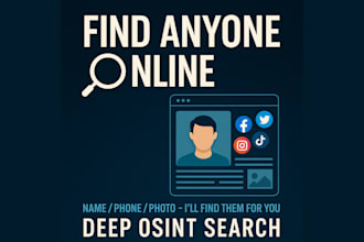 find social media or online presence from any name or phone