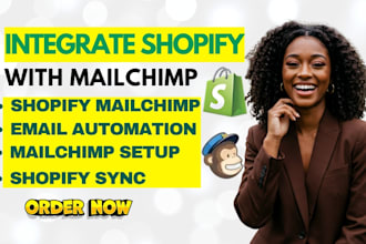 integrate shopify with mailchimp, sync contact, automate emails, set up campaign