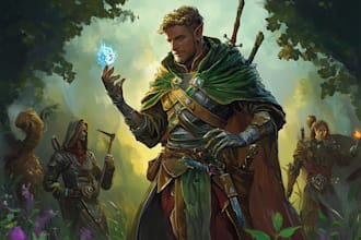 create unique and high quality dnd character art for your campaign