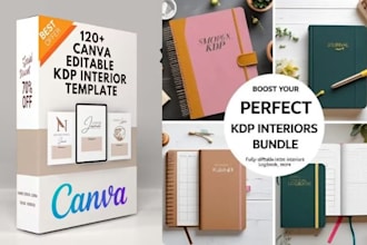 design, format editable canva ebook kdp journal low content book for amazon kdp