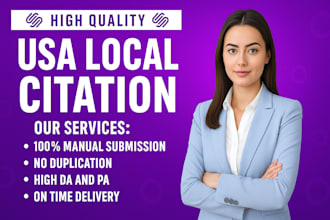 manually create high authority USA local citations for local SEO