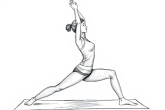 draw exercise, workout, yoga, medical illustration