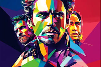make a beautiful wpap pop art portrait