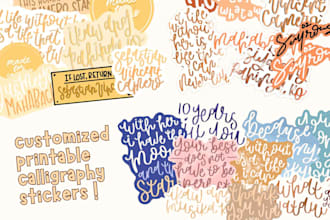 design custom digital stickers for printing and other uses