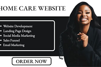 design home care healthcare website