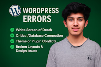 fix your wordpress issues, errors, and any wordpress bugs