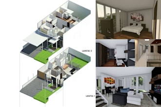 create architectural 2d and 3d floor plans, and complete permit set drawings
