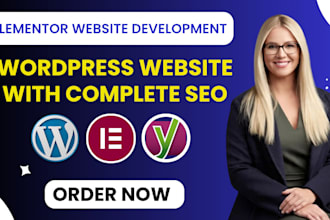 develop wordpress elementor website design or redesign fully SEO optimized