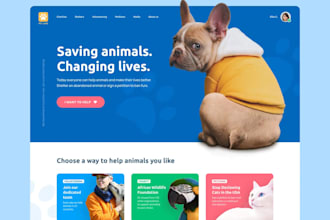 design a stunning 3d pet animated website, 3d pet product scrolling website