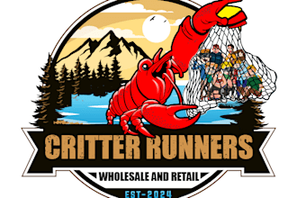 design a exclusive crawfish logo