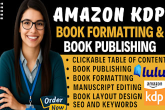 format, publish and promote your ebook on amazon kindle book formatting