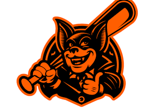 design a beautiful bat logo