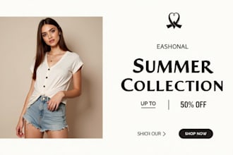 create custom banners for your online store or brand