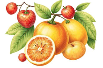 draw your flowers fruits vegetable and botanical plants