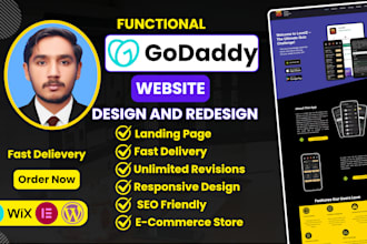 create a modern and responsive godaddy website