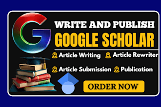 write and publish research articles in google scholar increase citations