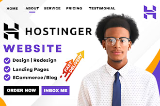 build wordpress hostinger website design wordpress hostinger website redesign