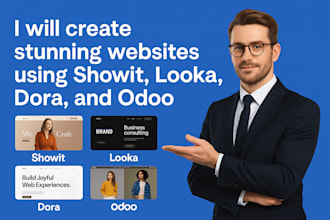 create stunning websites using showit, looka, dora, and odoo