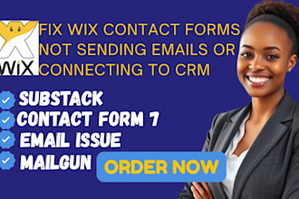 fix wix contact form email errors, CRM issues, and automation not working