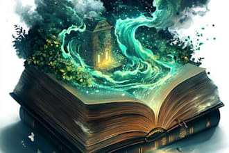 design a custom illustrated book cover