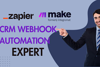 do zapier automation webhook expert make com api integration ai agent
