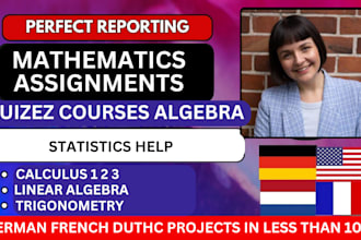 do mathematics,statistics calculus algebra and excel tasks