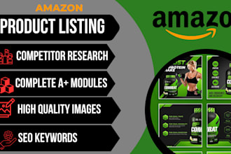 design and upload amazon a plus, ebc, enhance brand content for product
