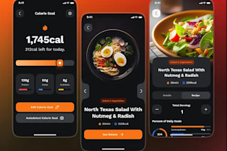 develop ai calorie tracking app, nutrition app, calorie counter app
