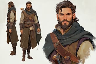 make a amazing dnd party d and d character for you