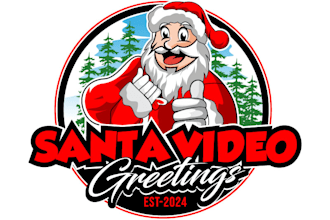 design creative santa claus logo