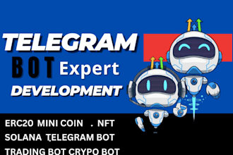 build telegram crypto bot on solana with raydium api, maestro bot, xbot, unibot