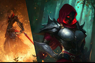 do character art, dnd, and game art