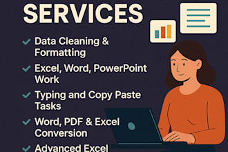 do fast and accurate data entry, formatting, convert pdf