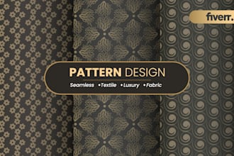design textile, fabric, seamless and custom pattern