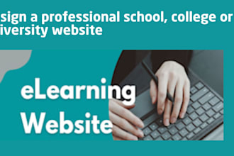 design a professional school, college or university website