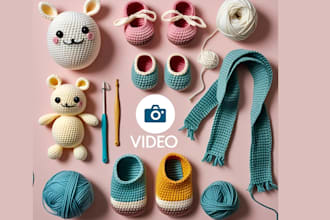 record silent hands only crochet tutorial video