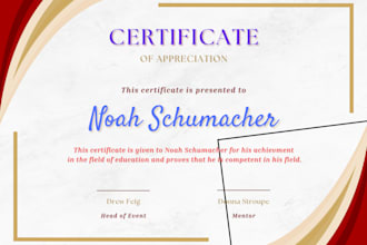 create professional diploma, custom certificate design