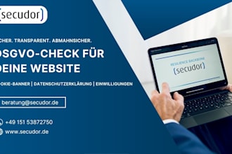 check your website for dsgvo compliance in german