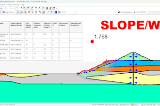 perform foundation design and slope stability analysis using geotech softwares