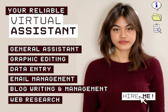 your reliable virtual assistant for admin, data entry, and customer support