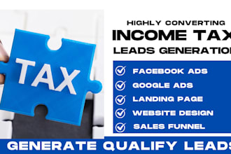 generate income tax leads tax preparation financial advisor bookkeeping leads