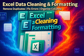 clean, organize and format your excel or spreadsheet data