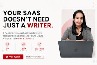 be your saas SEO content writer