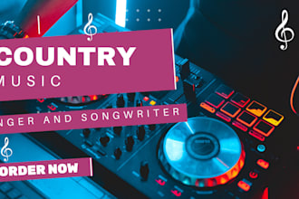 be your country music ghostwriter and sing as a male country singer