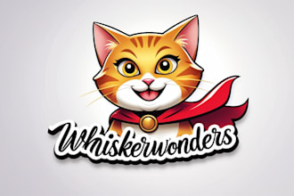 design cat mascot  logo with creative concepts