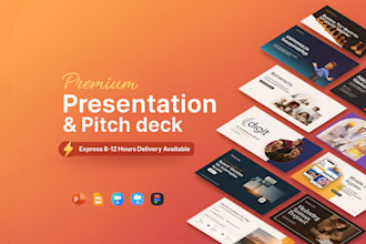 create modern powerpoint presentation, pitch deck, and canvas presentation