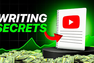 write video script, film screenplay, faceless youtube video scriptwriting